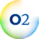 O2 text within a bubble